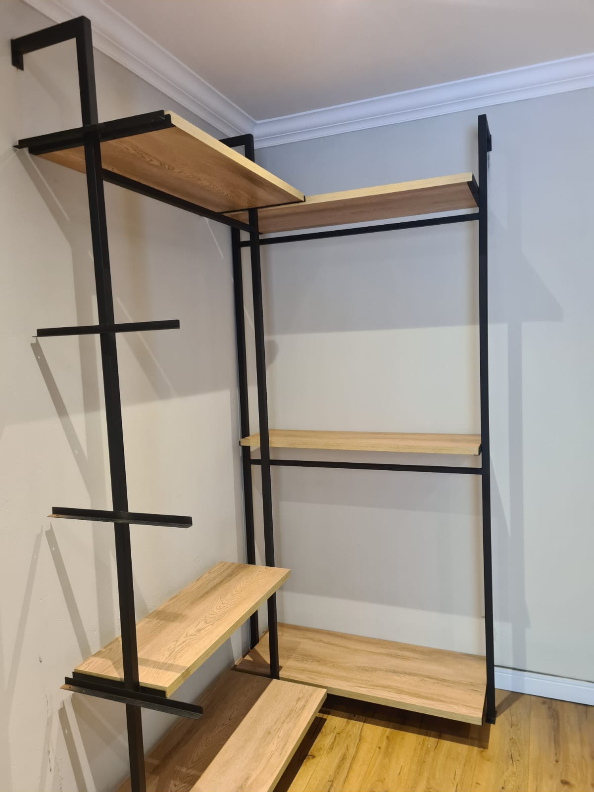 Shelving brackets for Open Modular Wardrobe (choose qty shelving bracket sets)