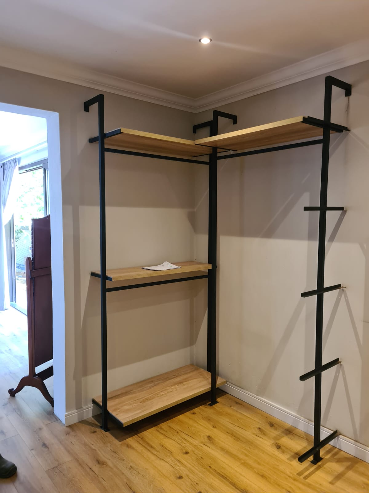 Shelving brackets for Open Modular Wardrobe (choose qty shelving bracket sets)