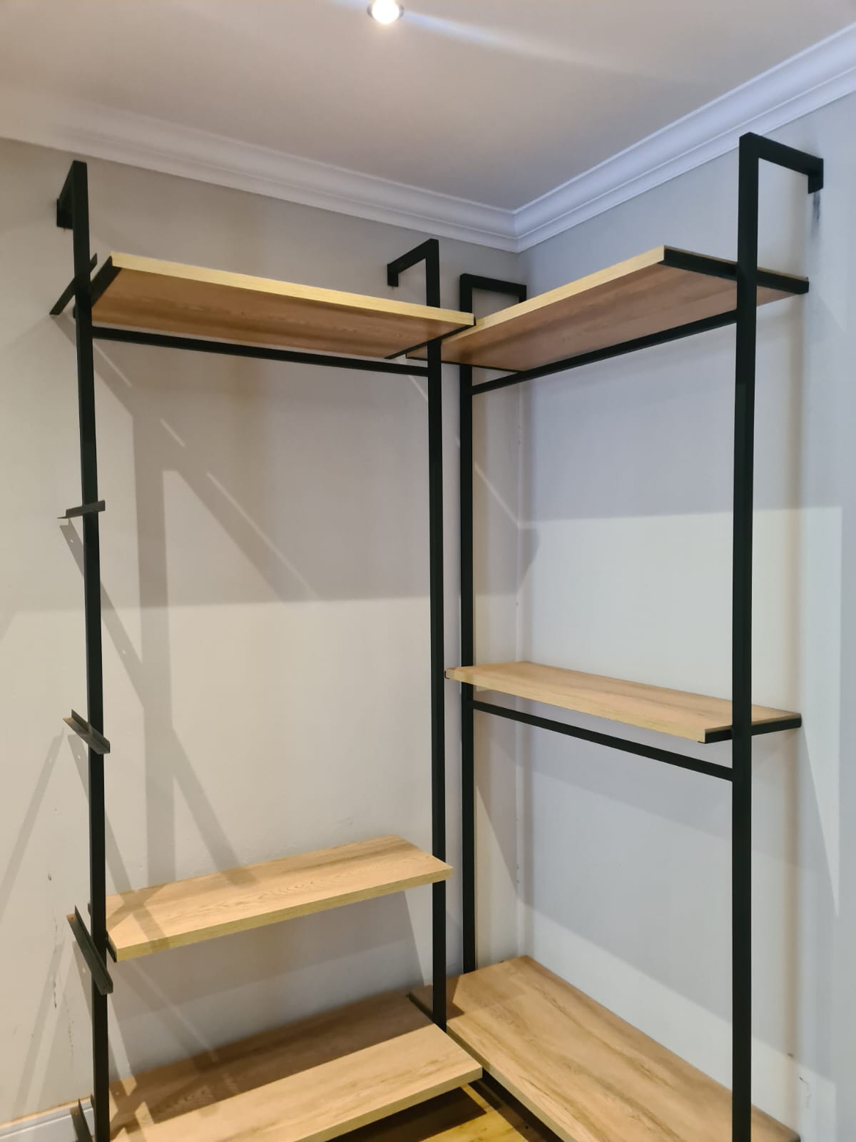 Shelving brackets for Open Modular Wardrobe (choose qty shelving bracket sets)