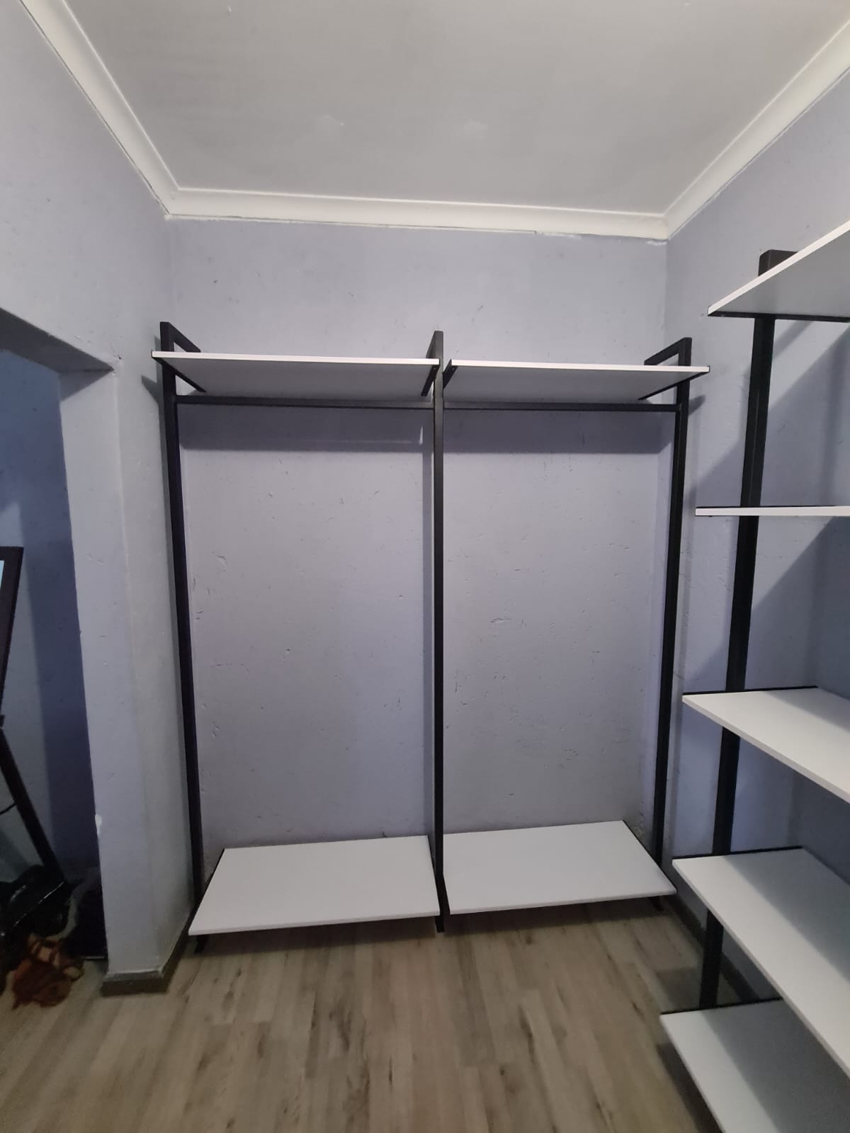 Shelving brackets for Open Modular Wardrobe (choose qty shelving bracket sets)