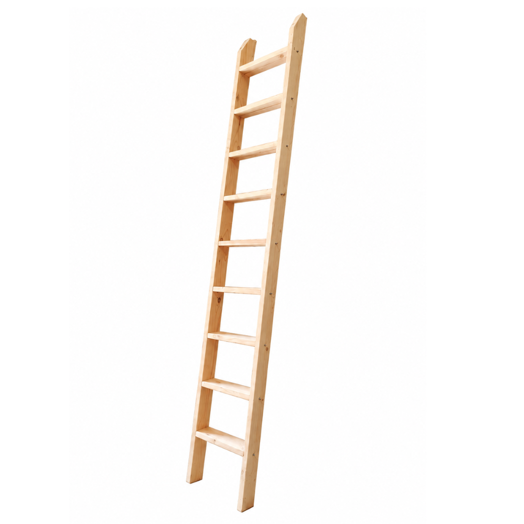 UrbanRail Wooden Library Ladder (only) for our 120mm or 70mm Sliding Bracket Kit