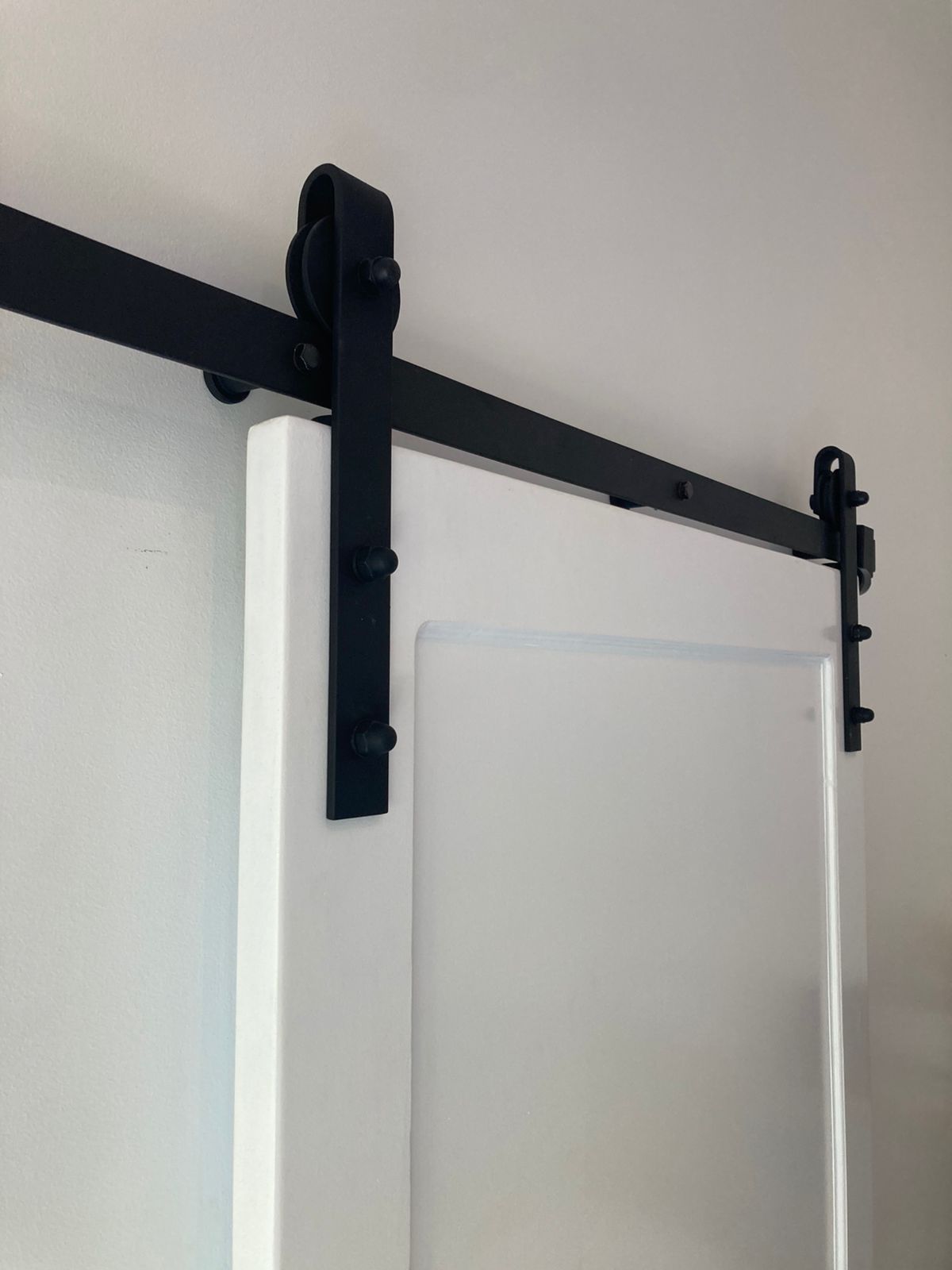Premium Barn Door Hardware Kit incl 2m Rail - 70mm Aluminium Wheel (no door incl)