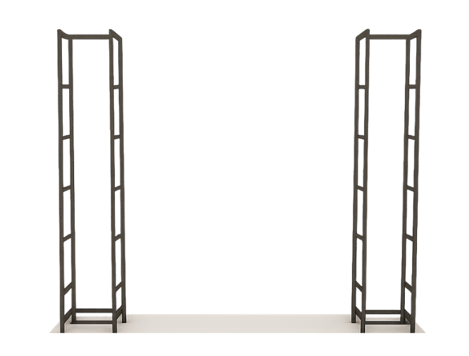 Industrial Modular Media Console (excl wood)