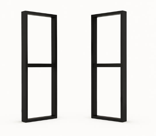 Industrial Modular 2 Tier Shelving Frames (excl wood)