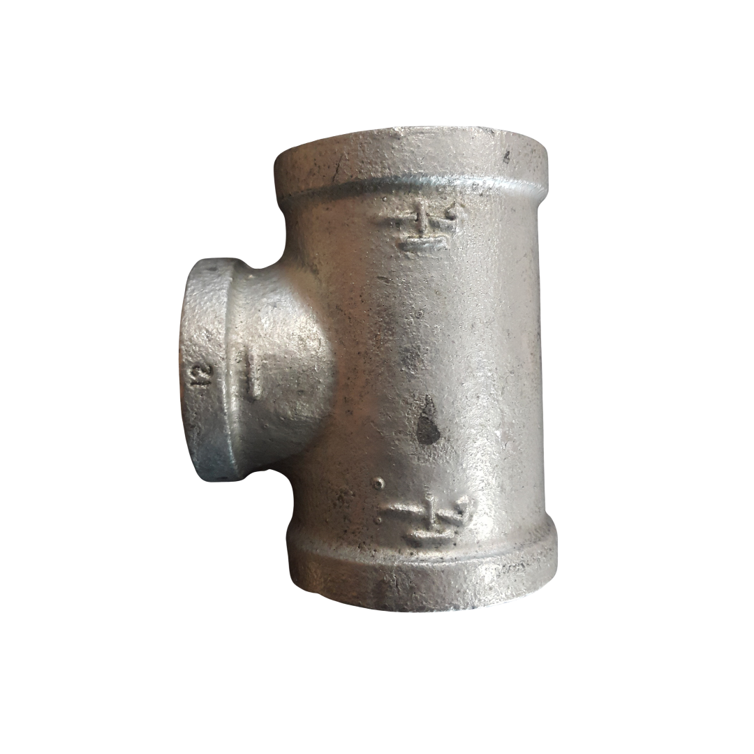 Reducing Tee Galv Fitting - 32x25mm