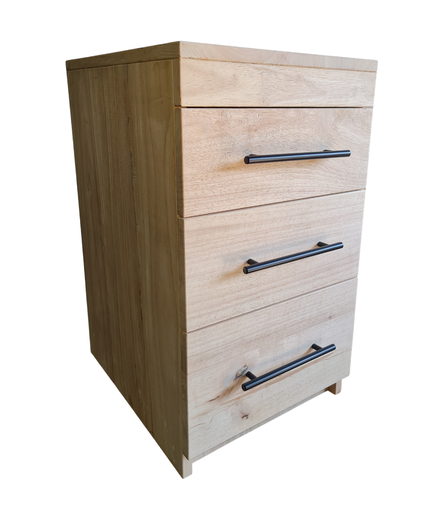 3 Drawer Wooden Cabinet (2 wood options)