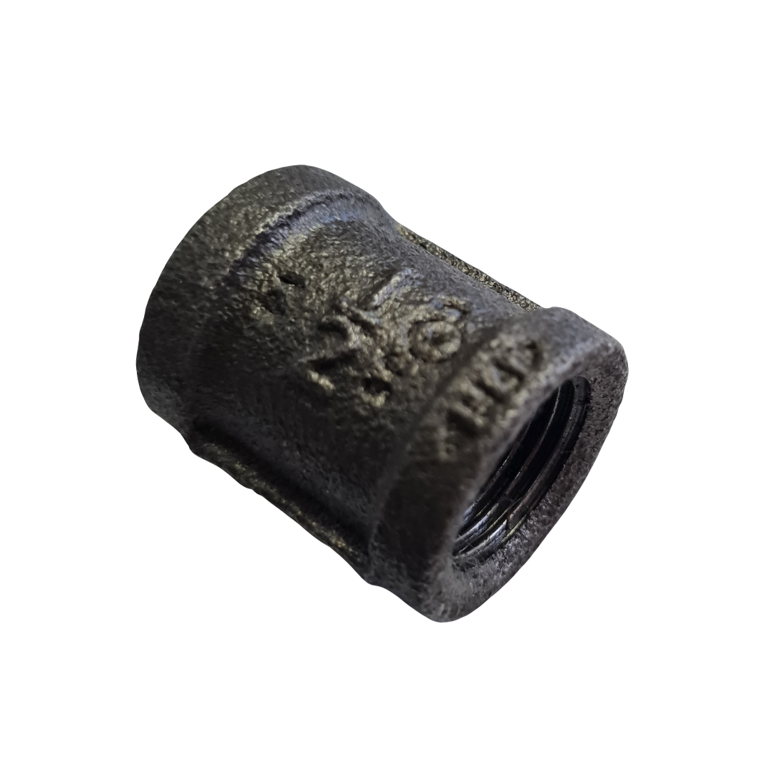 Socket Fitting Black/Uncoated - 15mm