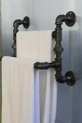 DIY Industrial Towel Rack Kit - Aluminium Flanges